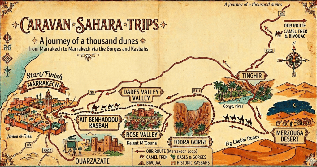 3 Day Sahara Desert Quad & Camels Trek